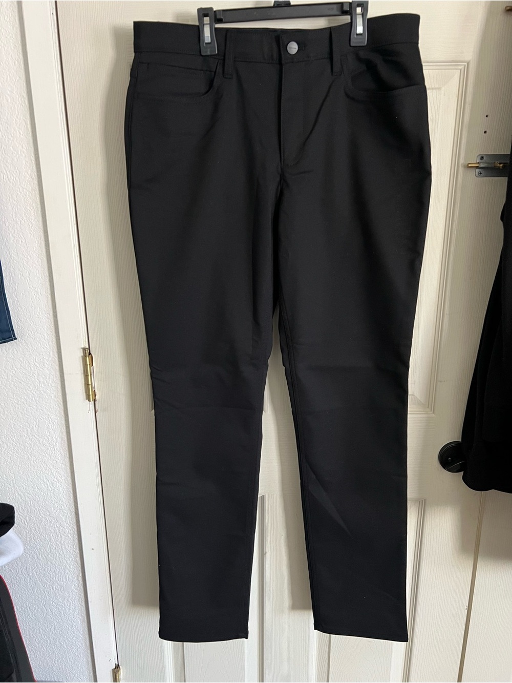 Calvin Klein Black Slim Straight Men's Dress Pants 33x34